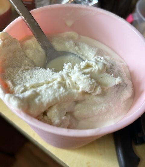 Black Locust Flower Ice Cream
