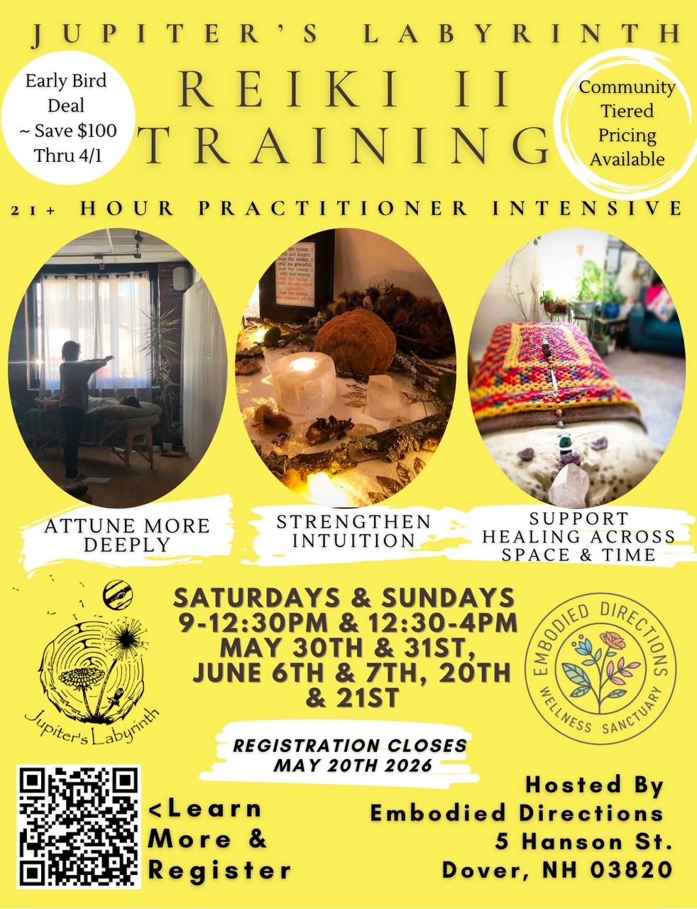 Jupiter's Labyrinth Reiki II Training